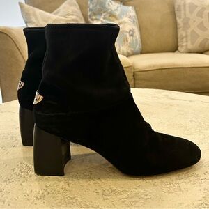 Tory Burch Black Suede Booties